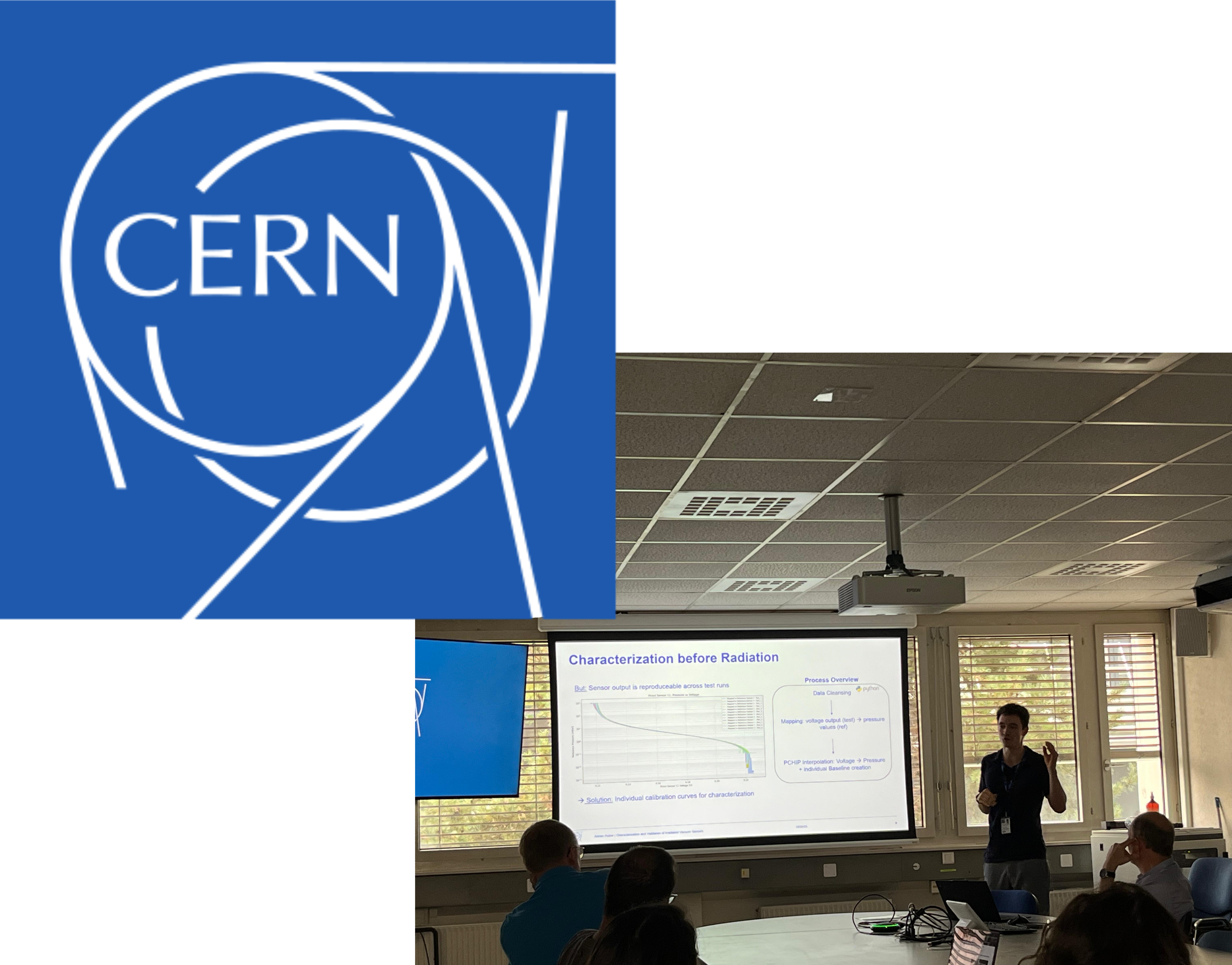 CERN vacuum pressure sensor research setup